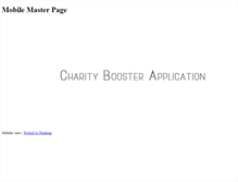 Tablet Screenshot of charitybooster.com